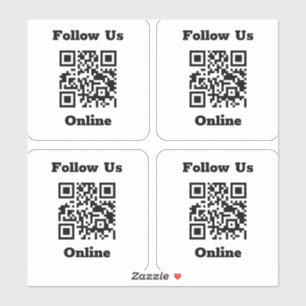QR-code op 4 Stickers
