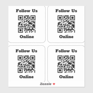 QR-code op 4 Stickers