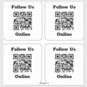 QR-code op 4 Stickers (Vel)