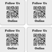 QR-code op 4 Stickers (Voorkant)