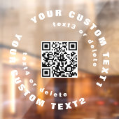 QR-code op Clear Vinyl Car Window Bumpersticker Raamsticker (Vel 2)