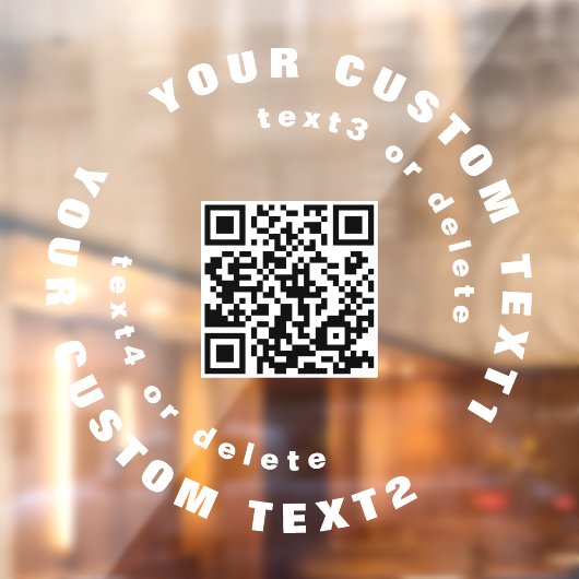 QR-code op Clear Vinyl Car Window Bumpersticker Raamsticker (Vel 2)