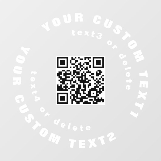 QR-code op Clear Vinyl Car Window Bumpersticker Raamsticker (Vel)