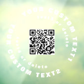 QR-code op Clear Vinyl Car Window Bumpersticker Raamsticker (Vel 3)