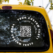 QR-code op Clear Vinyl Car Window Bumpersticker Raamsticker