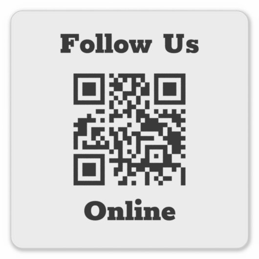 QR-code op een Sticker (Voorkant)