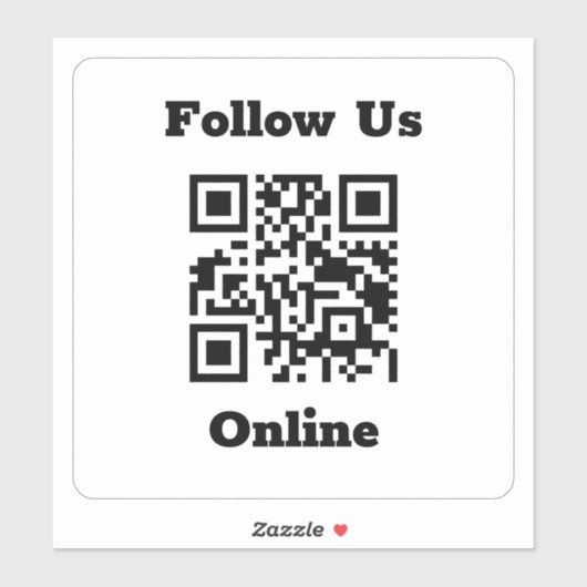 QR-code op een Sticker (Vel)