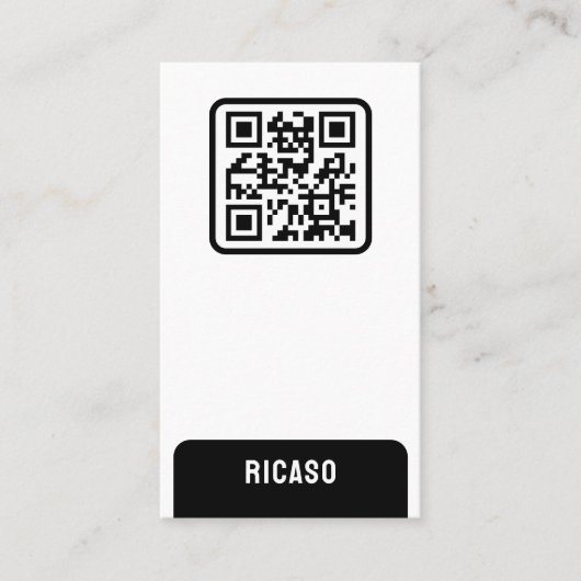 QR-code op maat Visitekaartje (Voorkant)