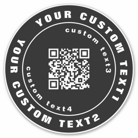 QR-code op Vinyl, Business Car Window Bumper Badge Sticker (Voorkant)