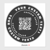 QR-code op Vinyl, Business Car Window Bumper Badge Sticker (Vel)