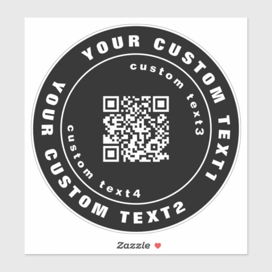 QR-code op Vinyl, Business Car Window Bumper Badge Sticker (Vel)