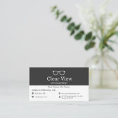 QR Code Optometrist Bril Winkel Kantoor Visitekaartje (Staand voorkant)