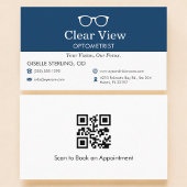 QR Code Optometrist Eye Doctor Office  Visitekaartje