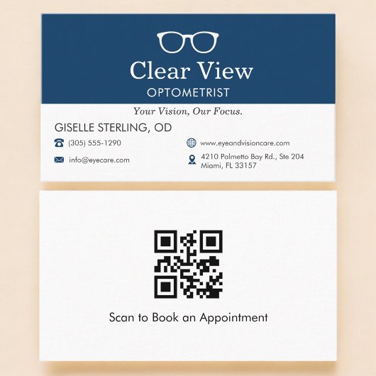 QR-code Optometrist Oogartsenpraktijk  Visitekaartje