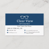 QR-code Optometrist Oogartsenpraktijk  Visitekaartje (Voorkant)