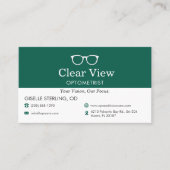 QR-code Optometrist Visie Zorg Dokterspraktijk Visitekaartje (Voorkant)