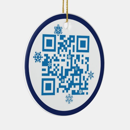 QR Code Ornament - Vrolijk kerstfeest!! (Rechts)