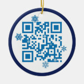 QR Code Ornament - Vrolijk kerstfeest!! (Voorkant)