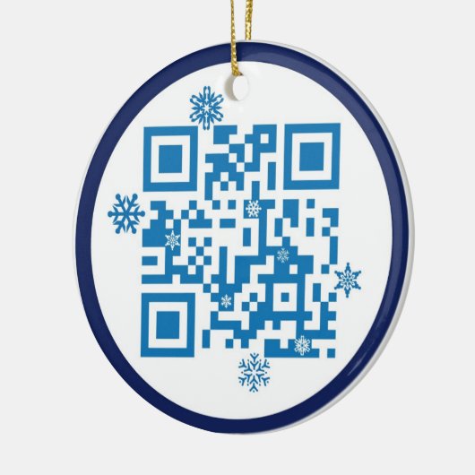 QR Code Ornament - Vrolijk kerstfeest!! (Links)