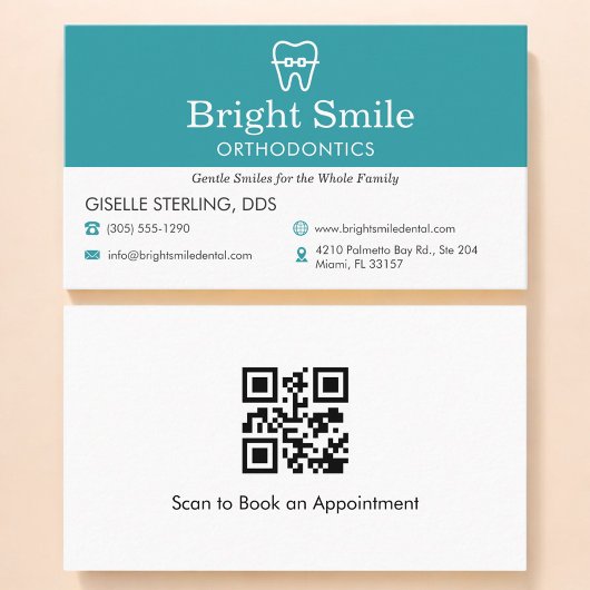 QR-code orthodontiepraktijk  Visitekaartje