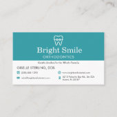 QR-code orthodontiepraktijk  Visitekaartje (Voorkant)