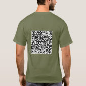 QR Code Overgave Vertrouw Op De Heer Geloof T-shirt (Achterkant)