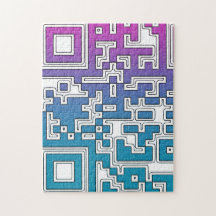 QR-code - Paars blauw