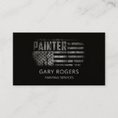 QR Code Painter Amerikaanse vlag Visitekaartje (Voorkant)