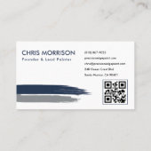 QR Code Painting Company Professional  Visitekaartje (Achterkant)