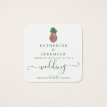 QR Code Pananas Floral Wedding