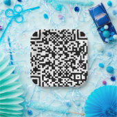 Qr-code Papieren Bordje (Feest)