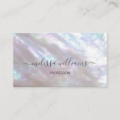 QR Code | Parelmoer Glanzend Visitekaartje (Voorkant)