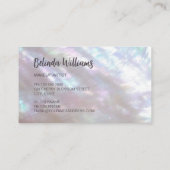 QR-code | parelmoer glinsterend Visitekaartje (Achterkant)