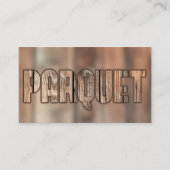 QR-code parquet vloerbedekking rustige houten stij Visitekaartje (Voorkant)