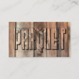 QR-code parquet vloerbedekking rustige houten stij Visitekaartje