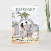 QR Code Paspoort Mexico Strand Bruiloft Bestemming (Voorkant)