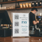 QR Code Payment - Scan to Pay Business Logo Perfect Poster