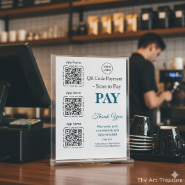 QR Code Payment - Scan to Pay Business Logo Perfect Poster