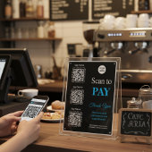 QR Code Payment - Scan to Pay Business Logo Perfect Poster