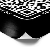 QR Code Payment - Scan to Pay Business Logo Perfect Poster (Hoek)
