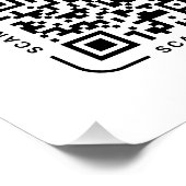 QR Code Payment - Scan to Pay Business Logo Perfect Poster (Hoek)
