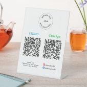 QR Code Payment - Scan to Pay Business Logo Reclamebord Met Voetstuk (Insitu)