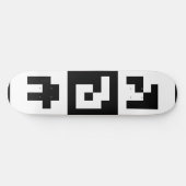 qr-code persoonlijk skateboard (Horizontaal)