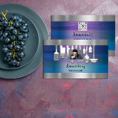 QR Code Persoonlijke Chef Cooking Restaurant Foto Visitekaartje