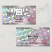 QR-code Persoonlijke Chef Cooking Restaurant Zeeme Visitekaartje (Voorkant / Achterkant)