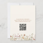 QR Code Petals & Prosecco Vrijgezellenfeest Wildfl Kaart (Achterkant)