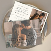 QR Code Photo Happily Ever After Engagement Party Kaart