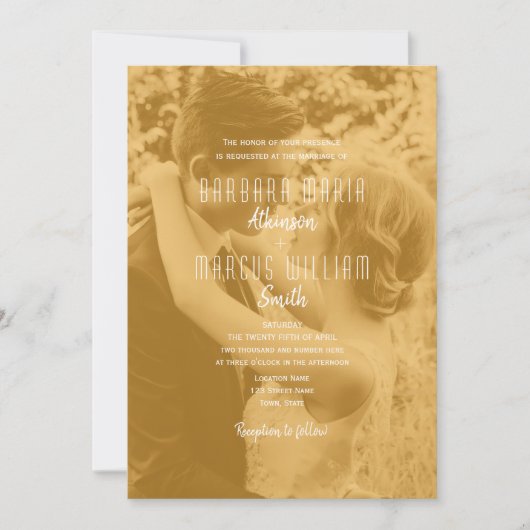 QR Code Photo Wedding Kaart (Voorkant)