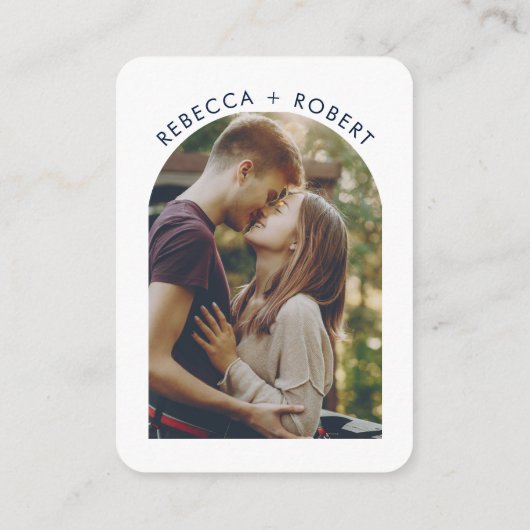 QR Code Photo Wedding Website RSVP Informatiekaartje (Achterkant)