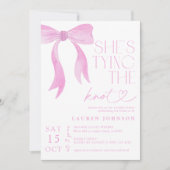 QR Code Pink Bow Ze is het binden van de Knoop Dou Kaart (Voorkant)